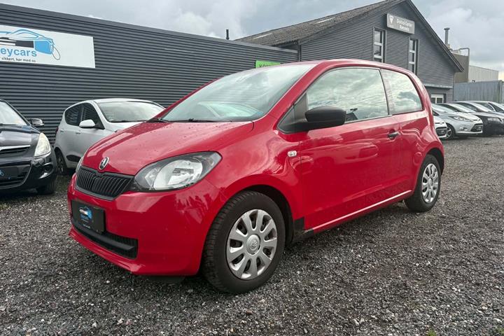 Rød Skoda Citigo fra 2013