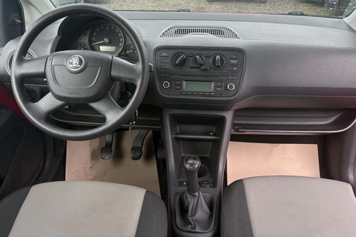 Rød Skoda Citigo fra 2013