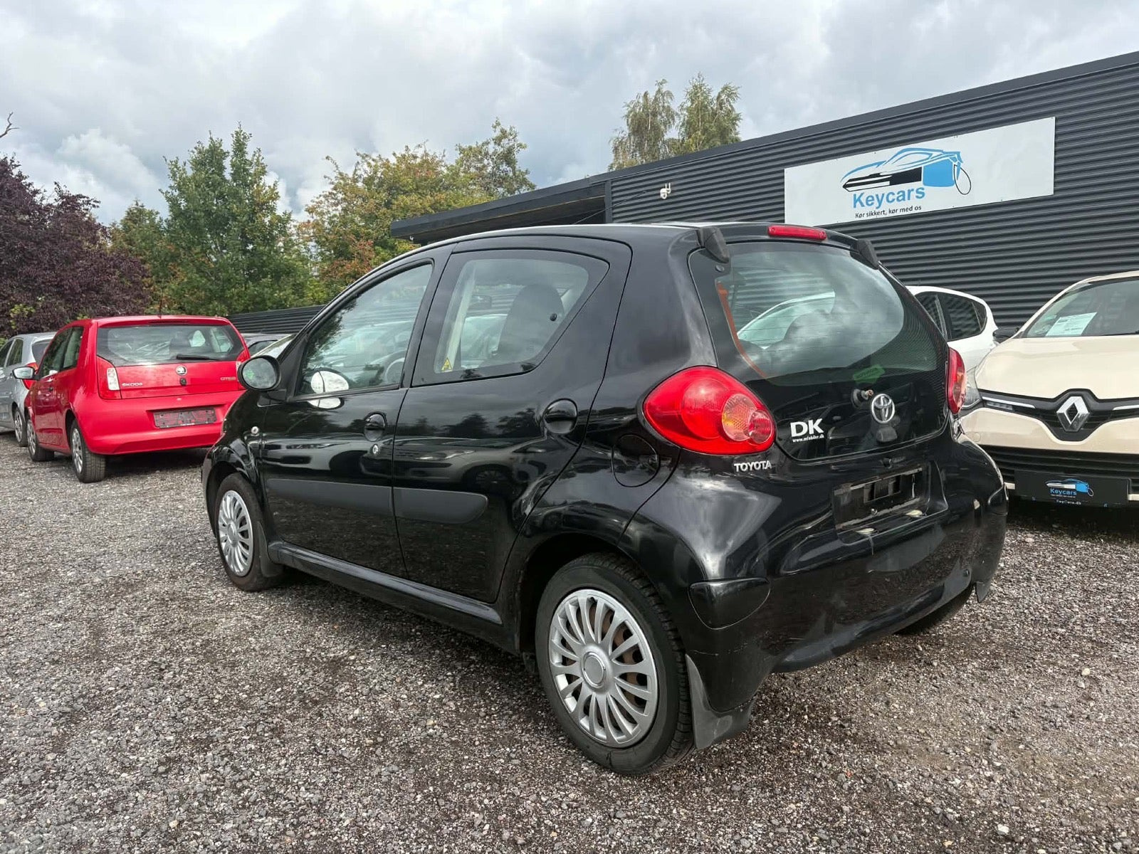 Sort Toyota Aygo fra 2006