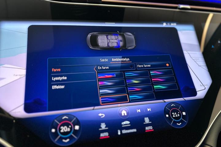 Sort Mercedes EQE500 fra 2023