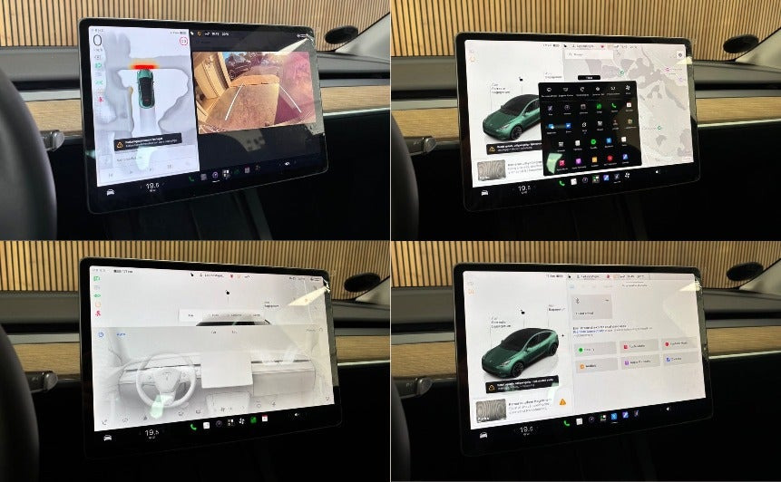 Grøn Tesla Model Y fra 2023