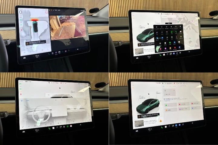 Grøn Tesla Model Y fra 2023