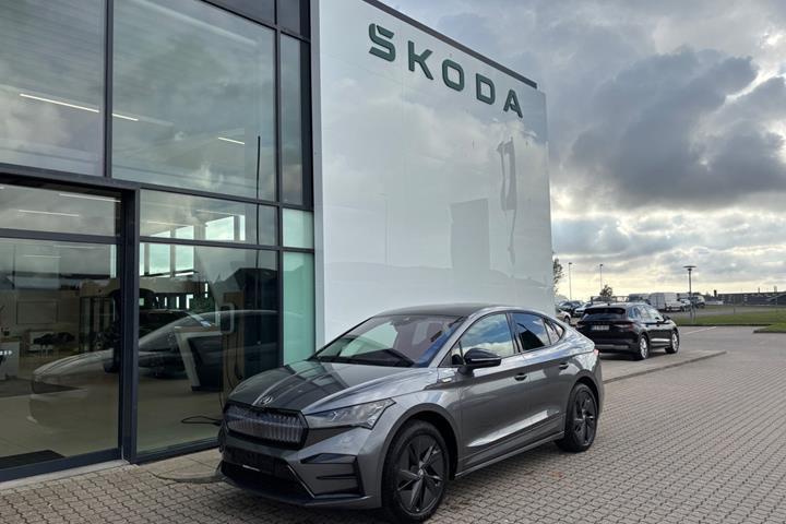 Grå Skoda Enyaq fra 2025