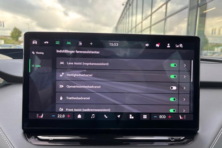 Grå Skoda Enyaq fra 2025
