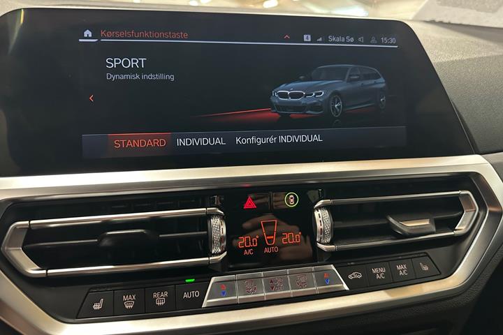 Grå BMW 320d fra 2021