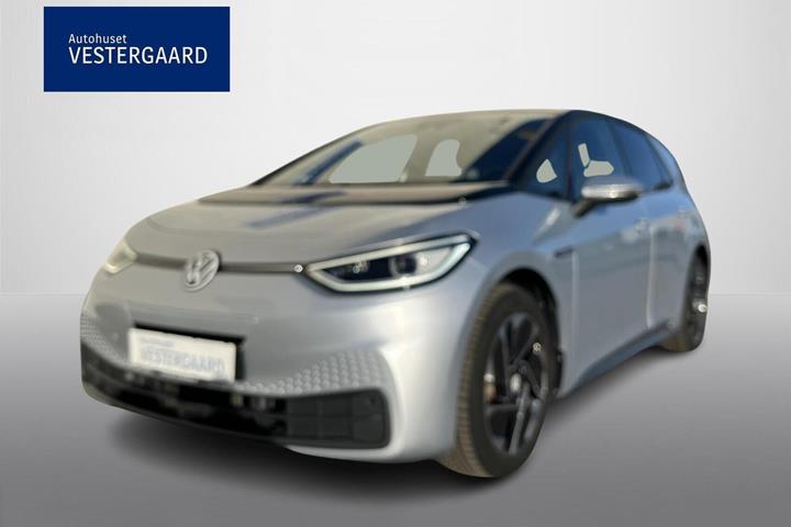Sølv VW ID.3 fra 2023 set udefra