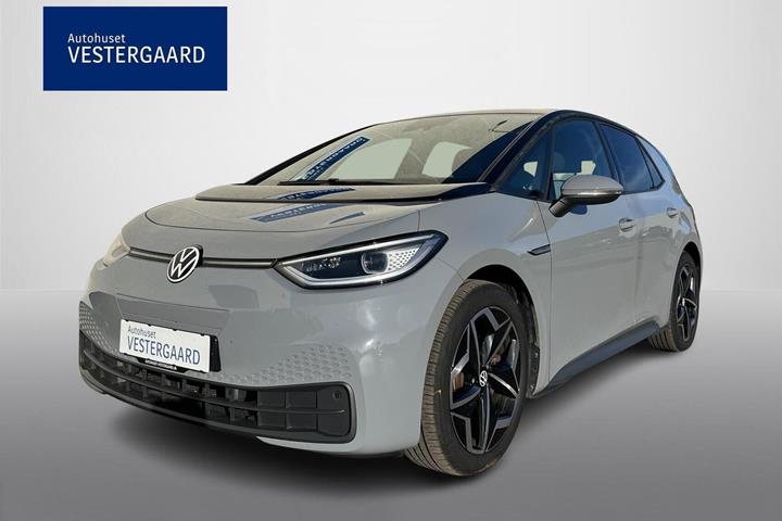 Grå VW ID.3 fra 2021 set udefra