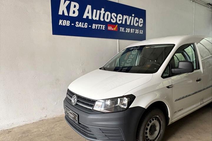 Hvid VW Caddy fra 2017