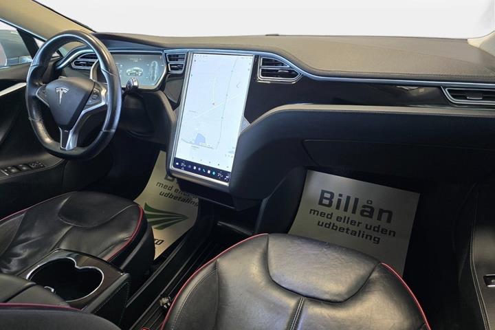 Grå Tesla Model S fra 2014