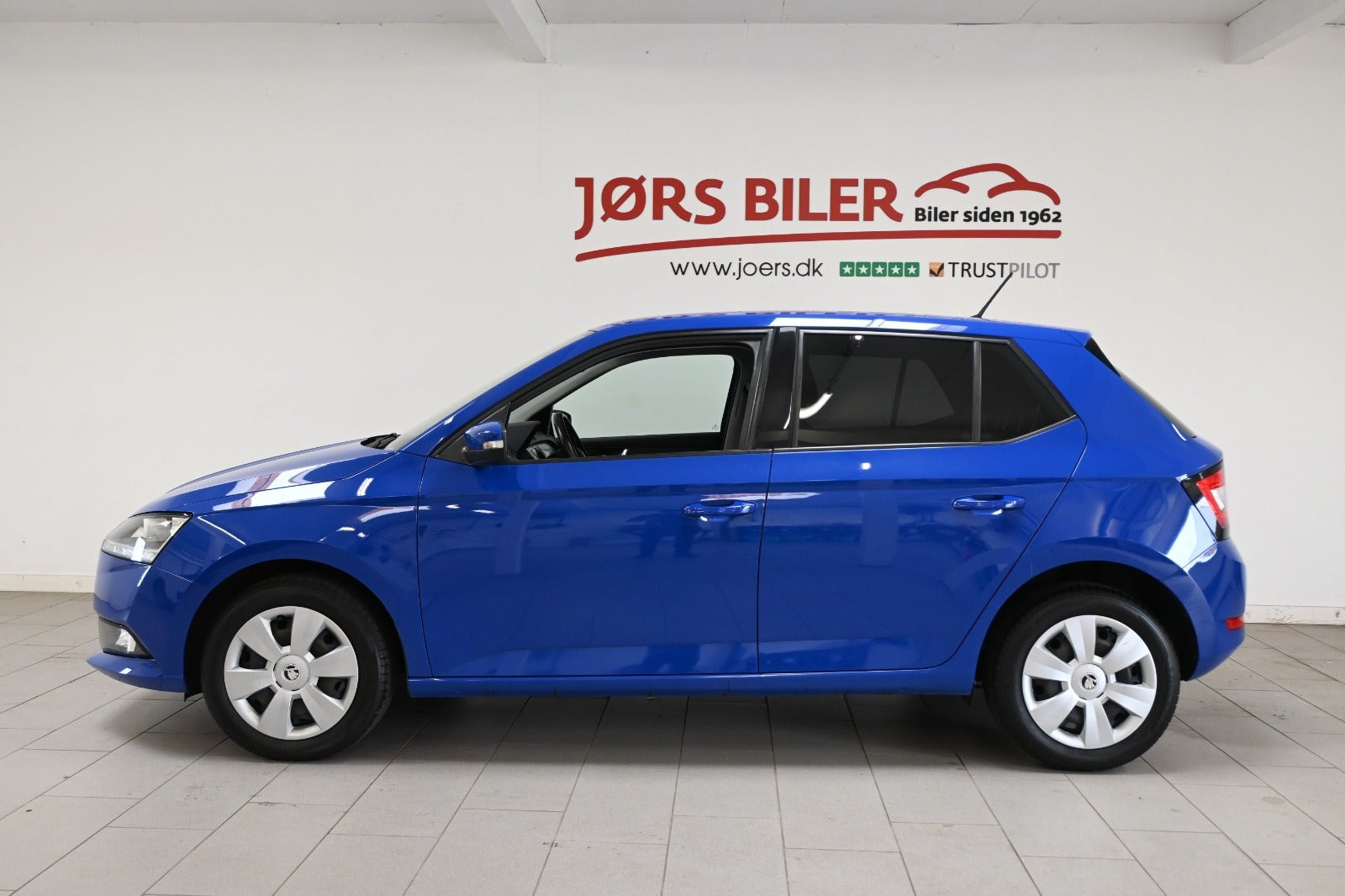 Blå Skoda Fabia fra 2020