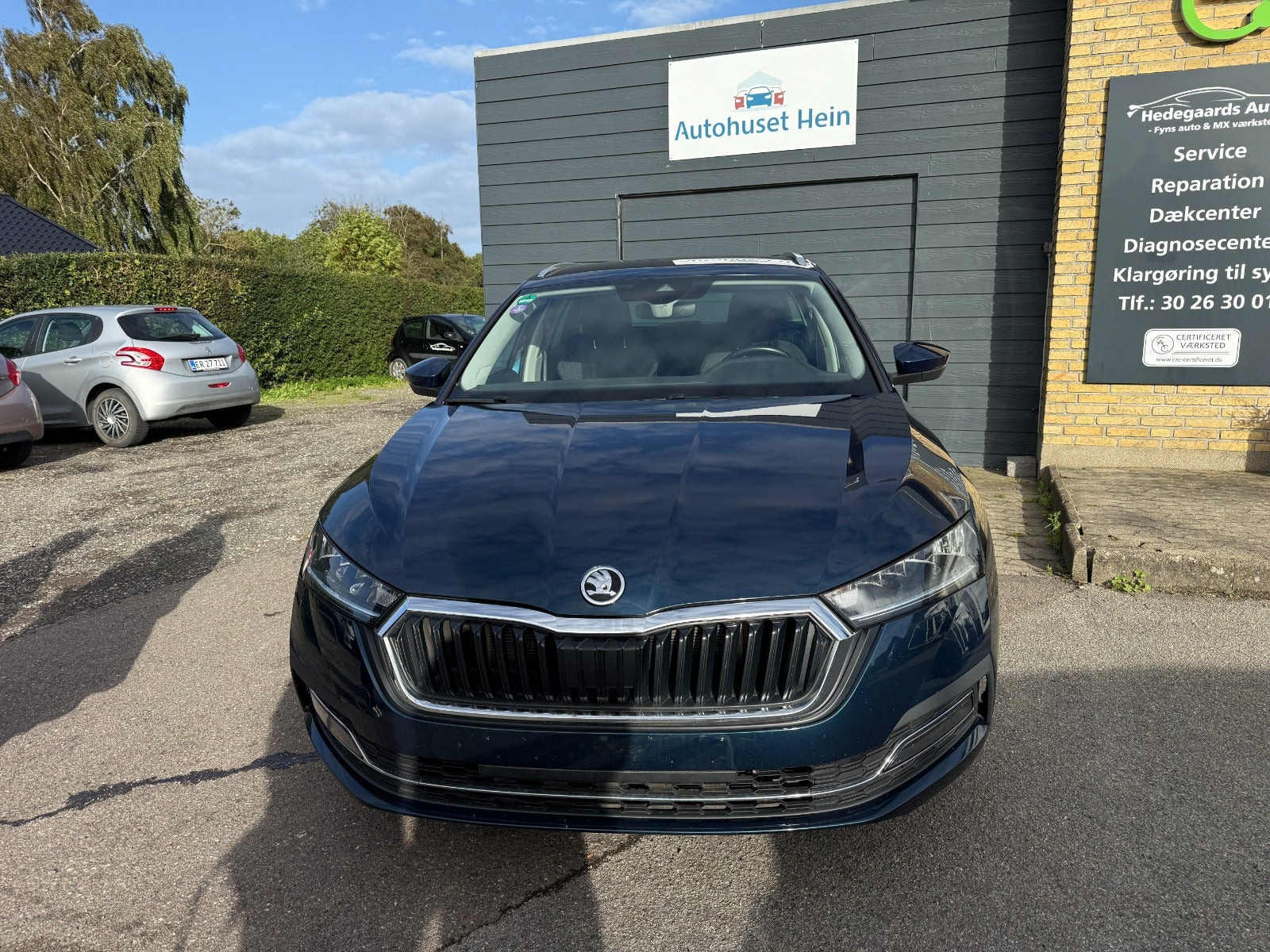 Blå Skoda Octavia fra 2021