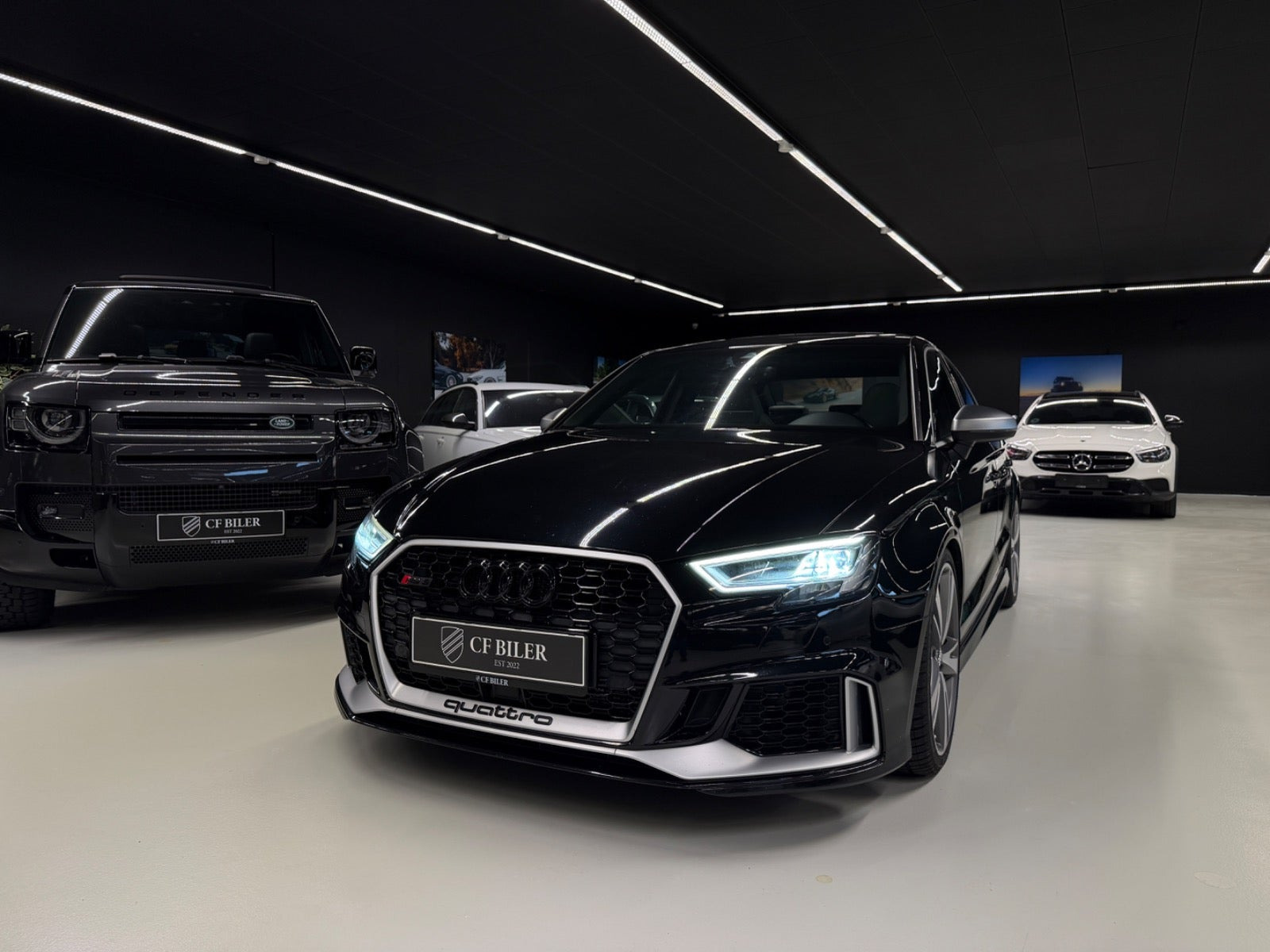 Sort Audi RS3 fra 2018