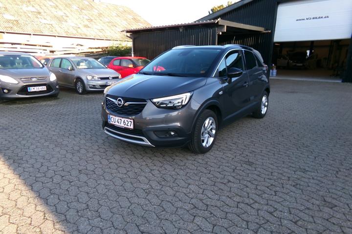 Grå Opel Crossland X fra 2019