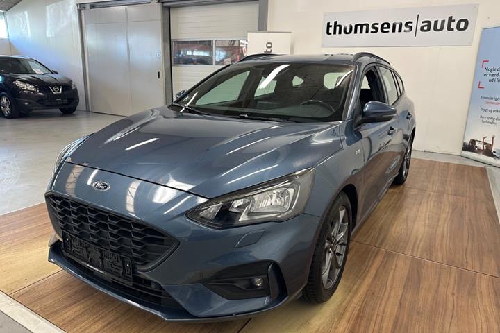 Blå Ford Focus fra 2019
