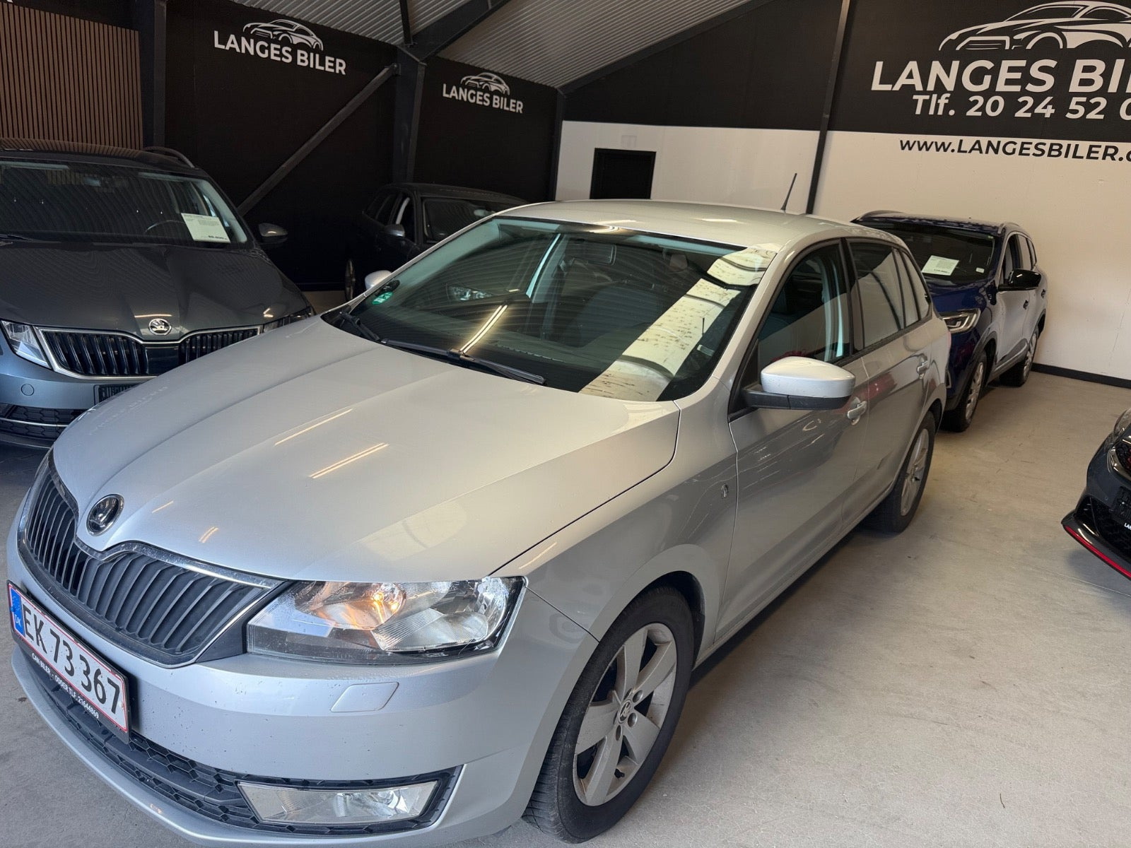 Sølv Skoda Rapid fra 2015