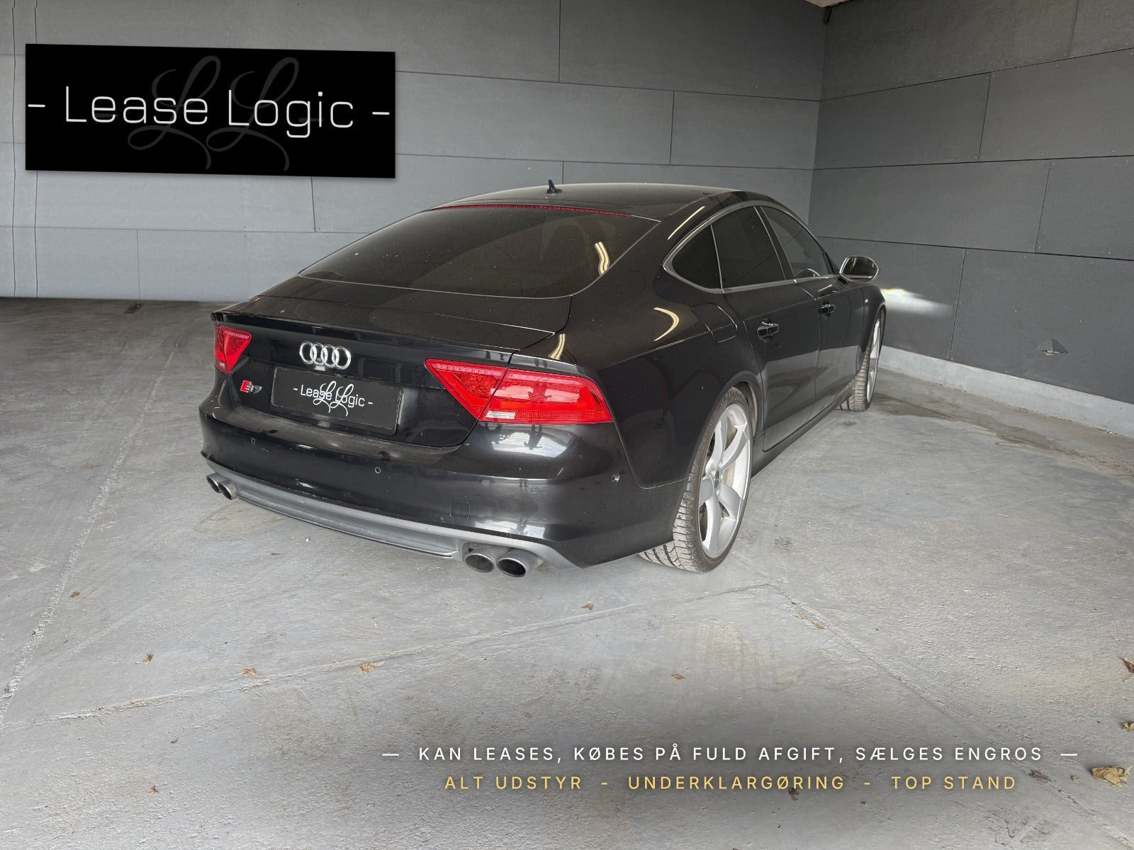 Sort Audi S7 fra 2013