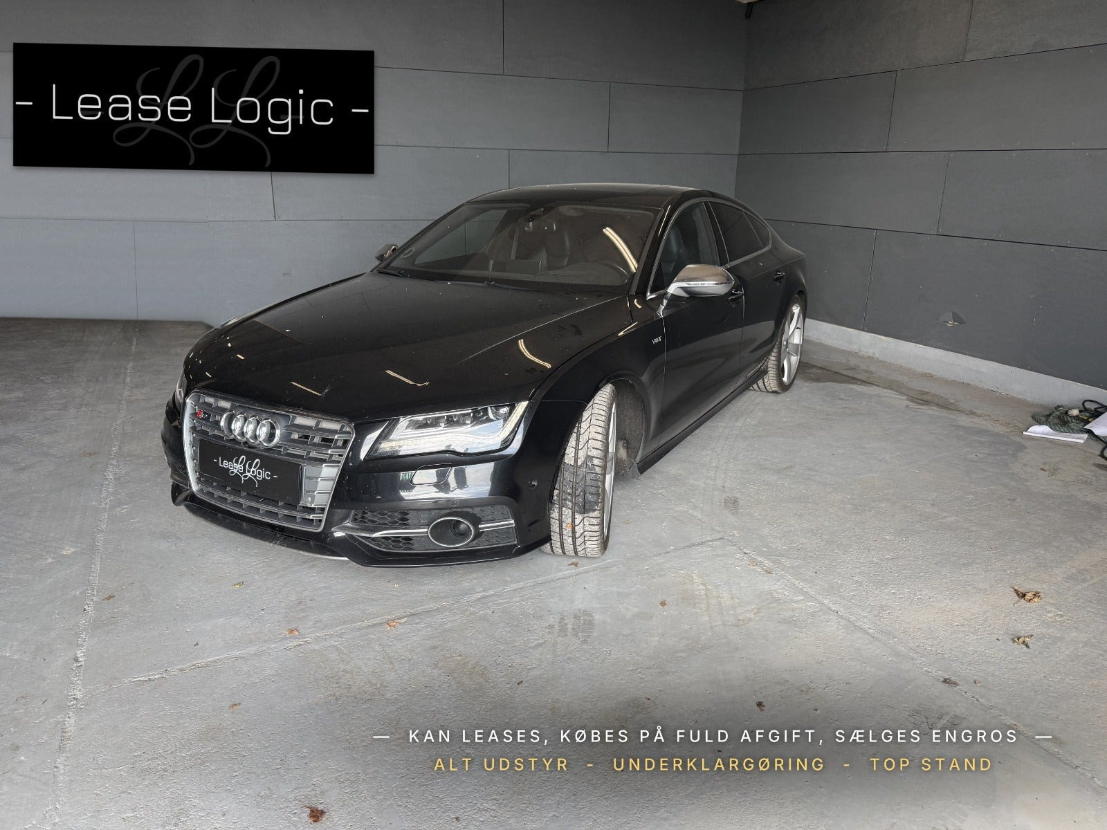 Sort Audi S7 fra 2013