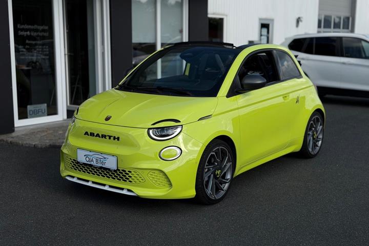 Gul Abarth 500e fra 2024