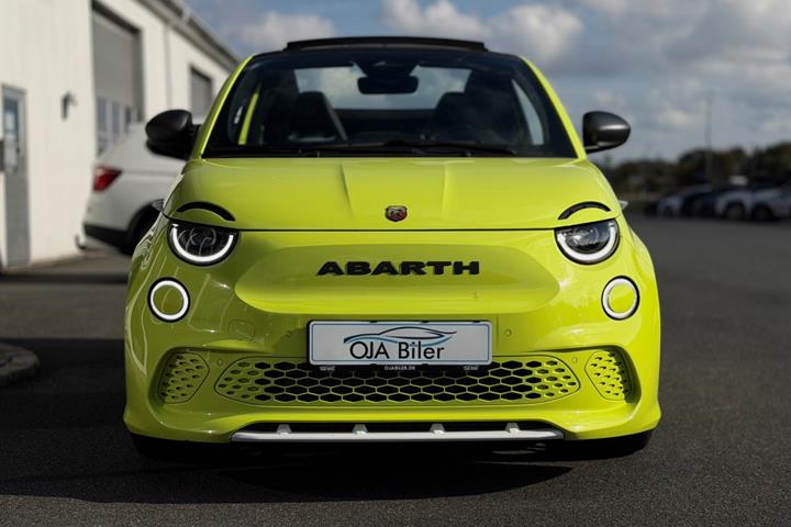 Gul Abarth 500e fra 2024