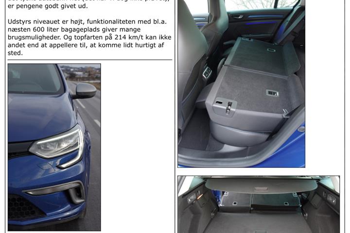Blå Renault Mégane fra 2017