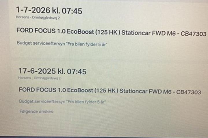 undefined Ford Focus fra 2017