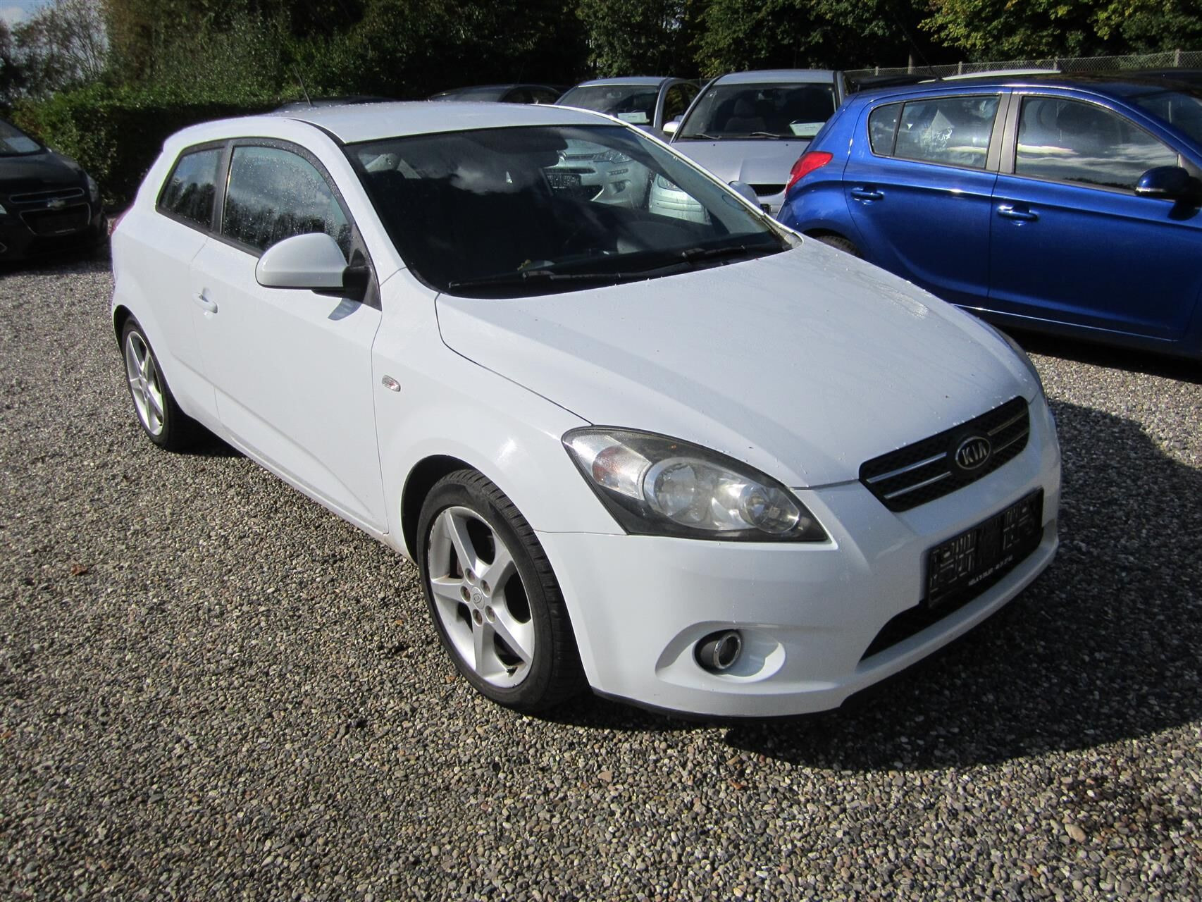 Hvid Kia Pro Ceed fra 2009