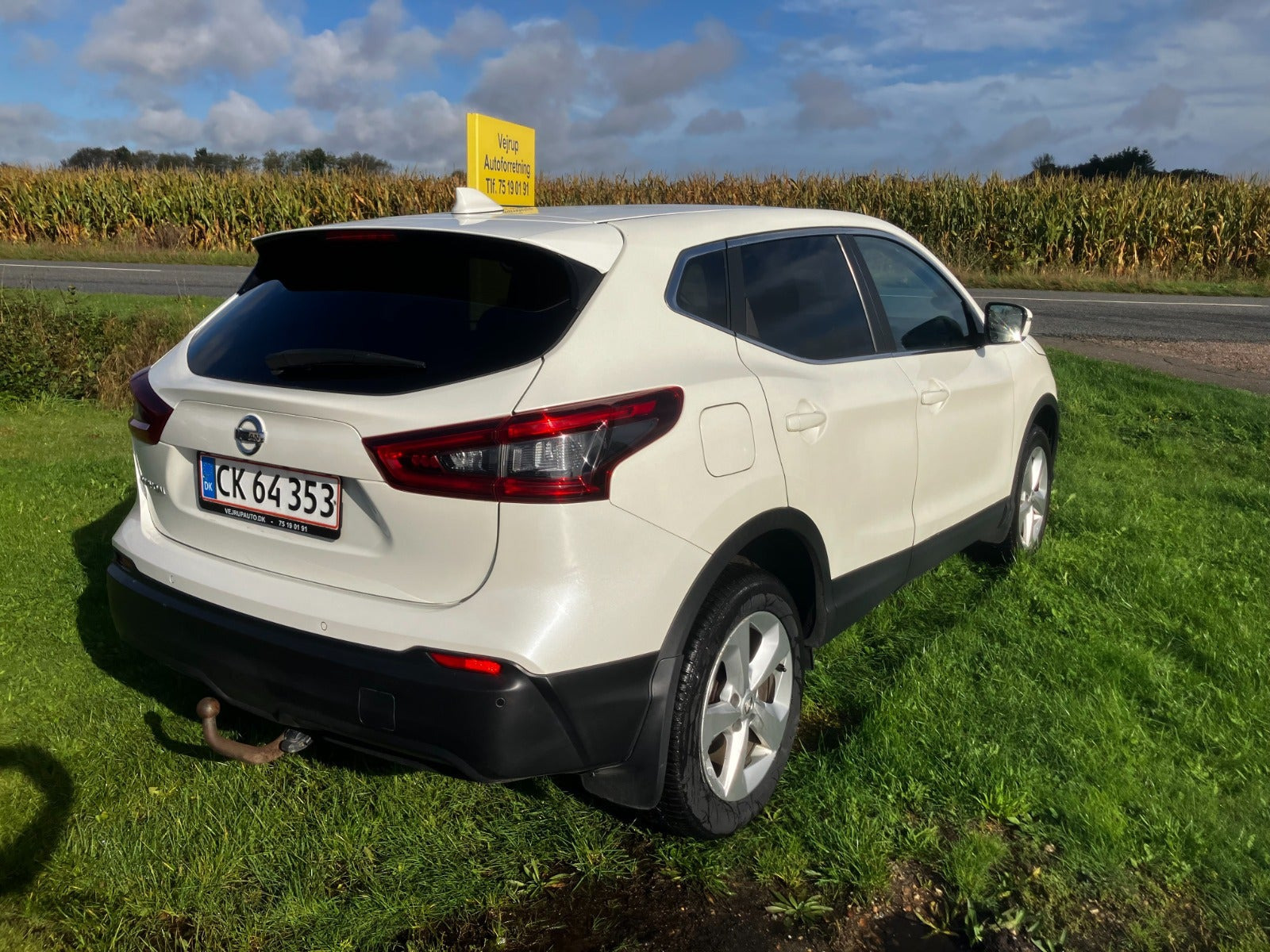 Hvid Nissan Qashqai fra 2018