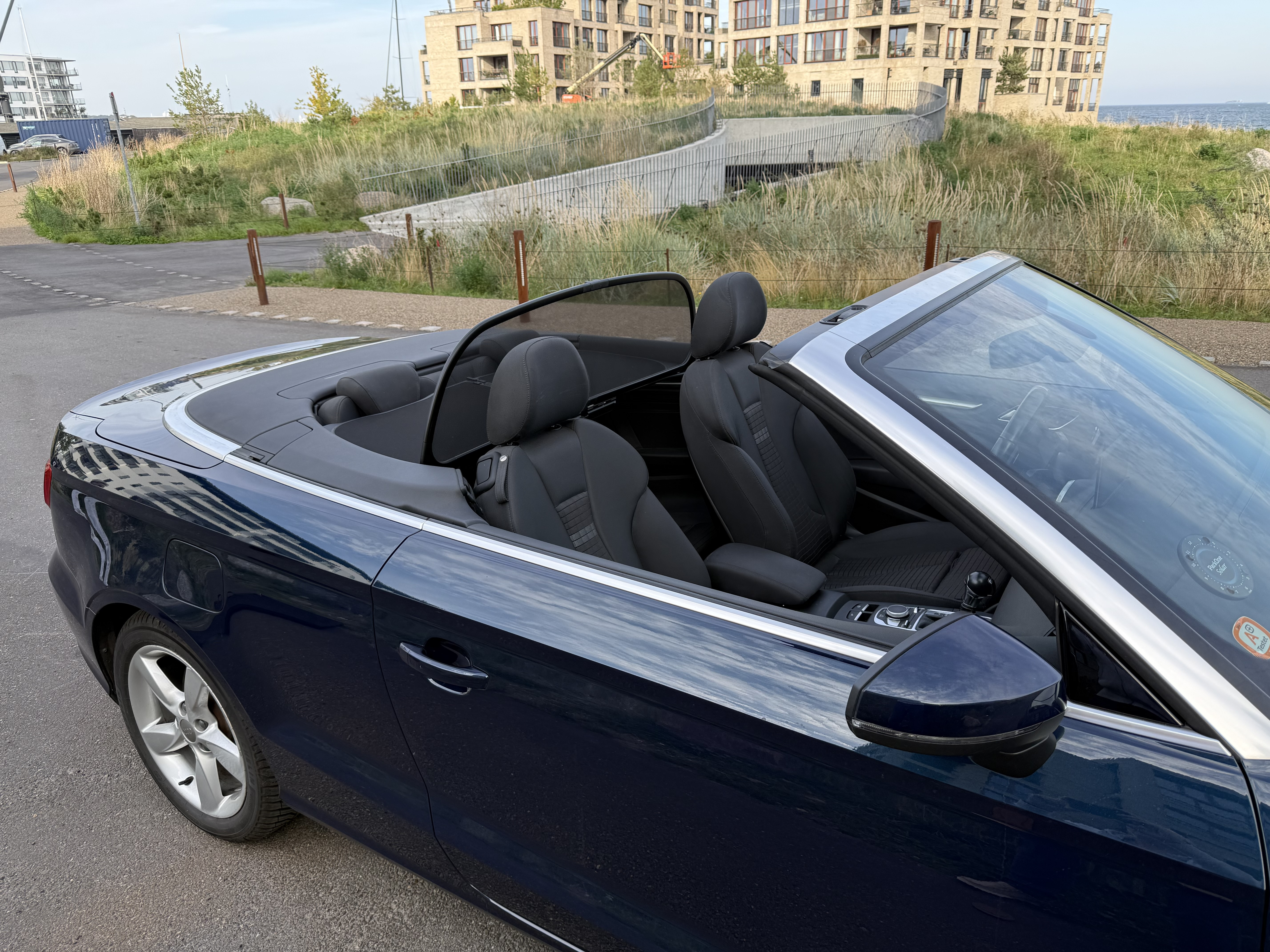 Blå Audi A3 Cabriolet fra 2016