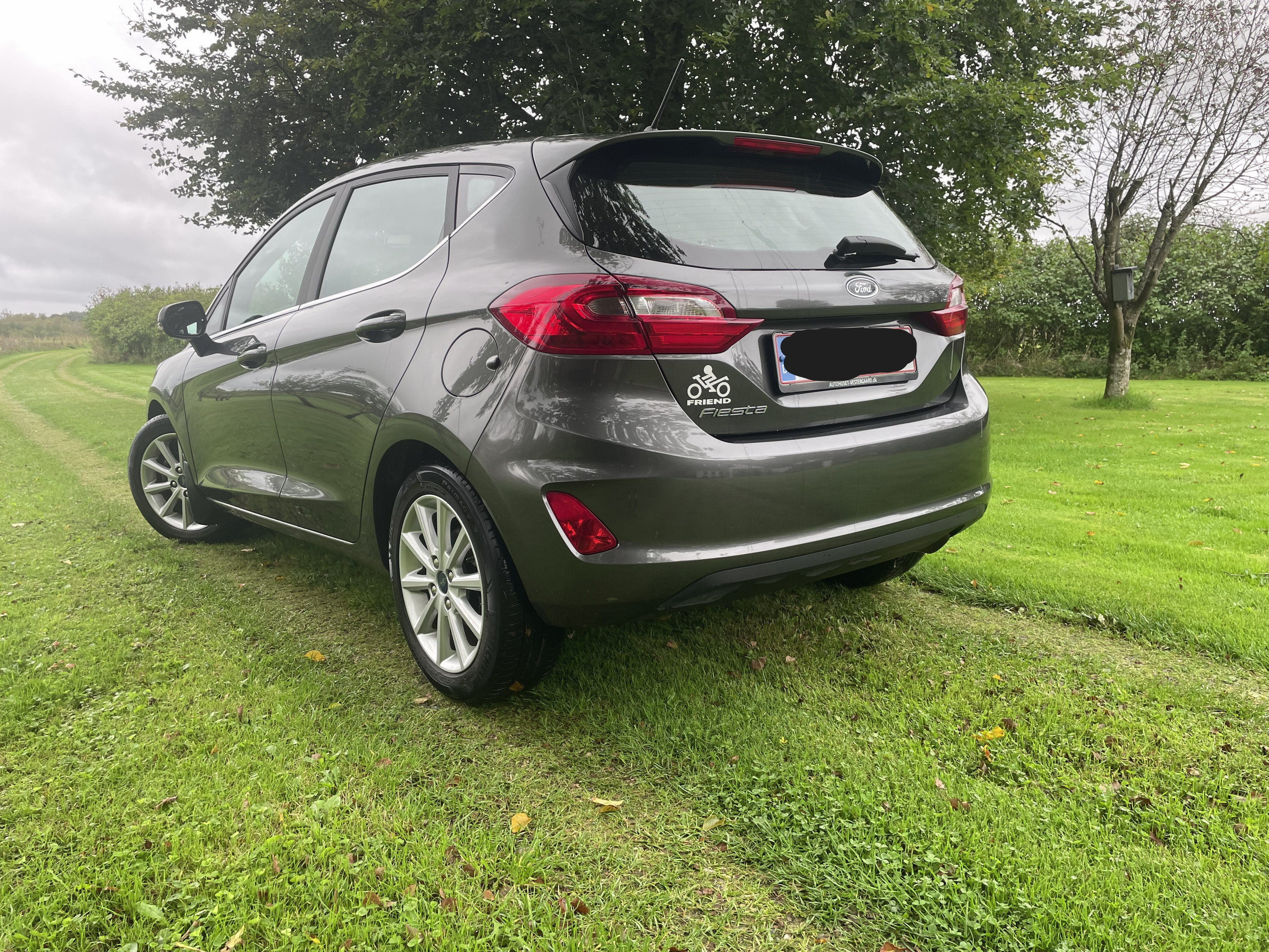 Grå Ford Fiesta fra 2018