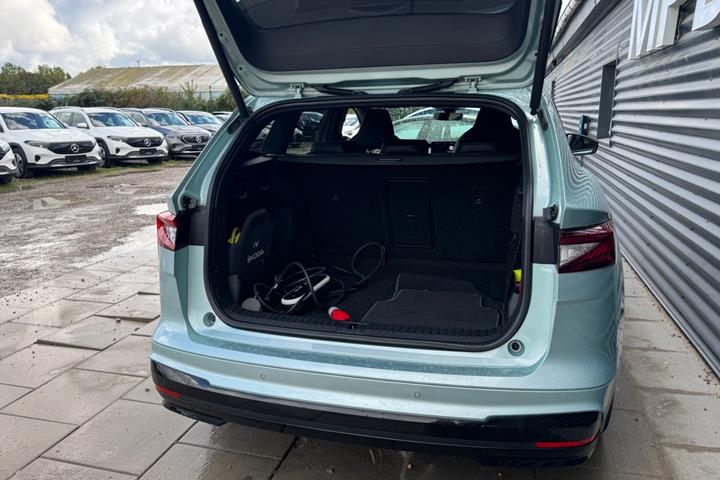 Turquoise Skoda Enyaq fra 2024