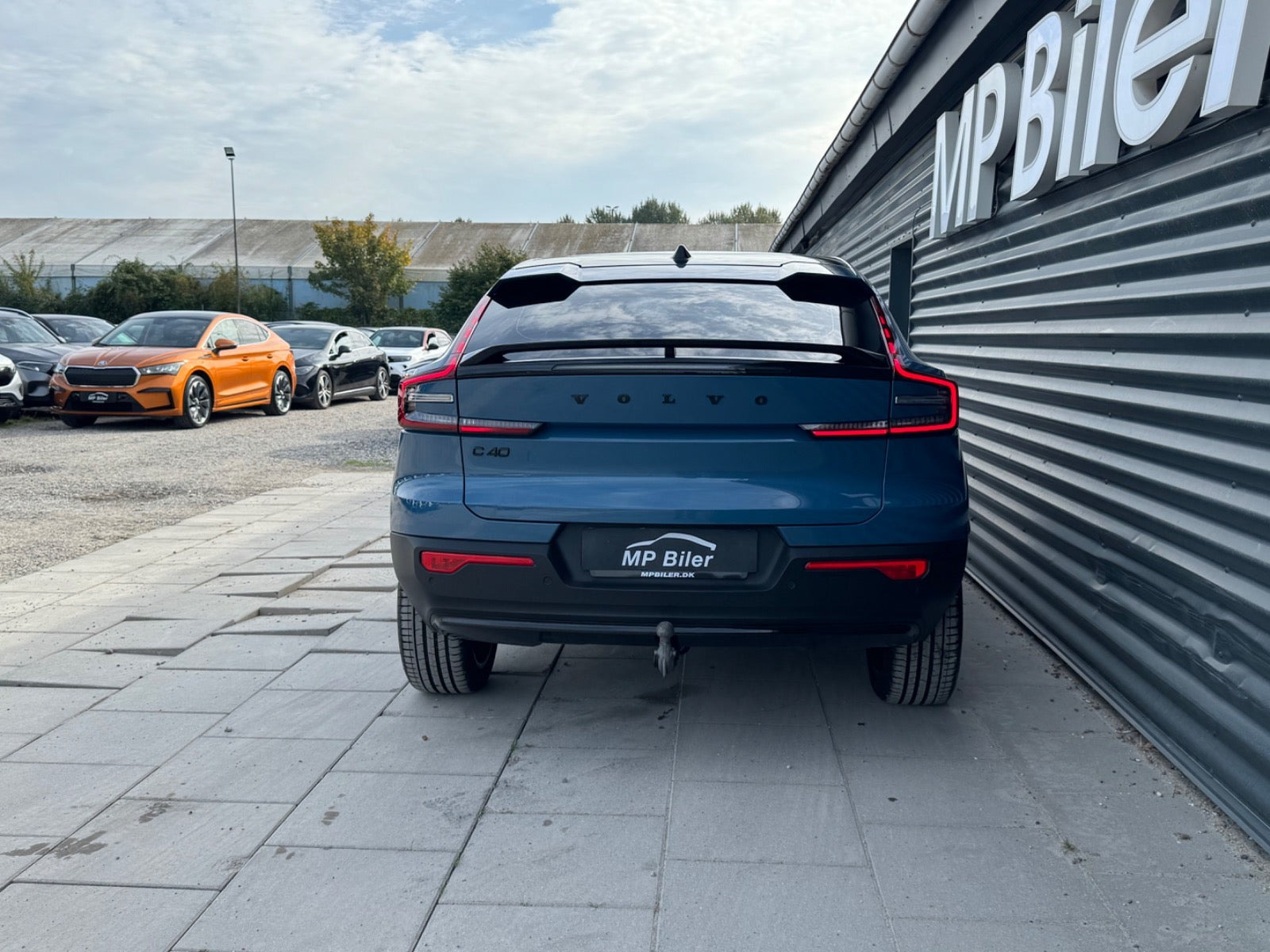 Blå Volvo C40 fra 2022