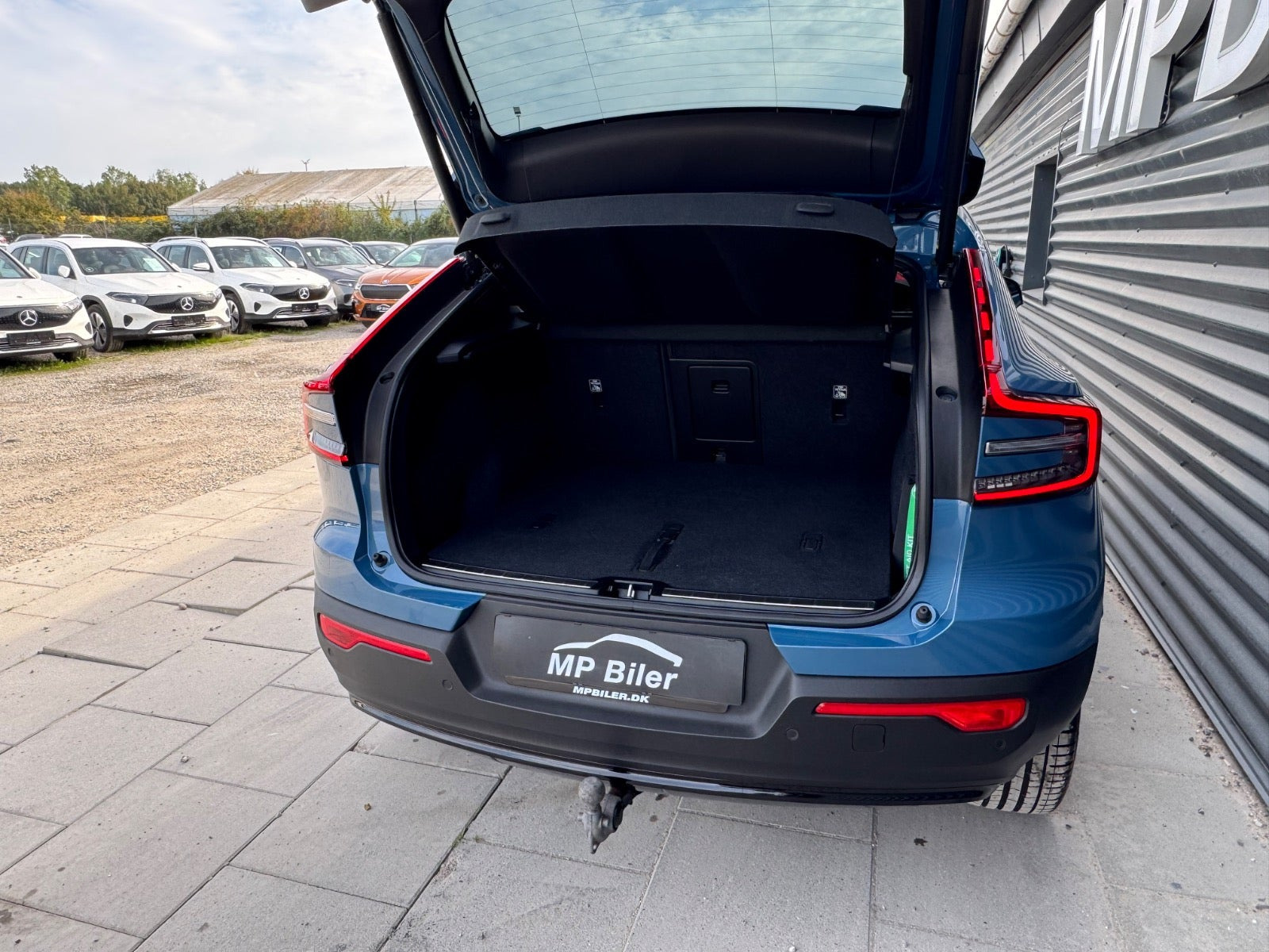 Blå Volvo C40 fra 2022