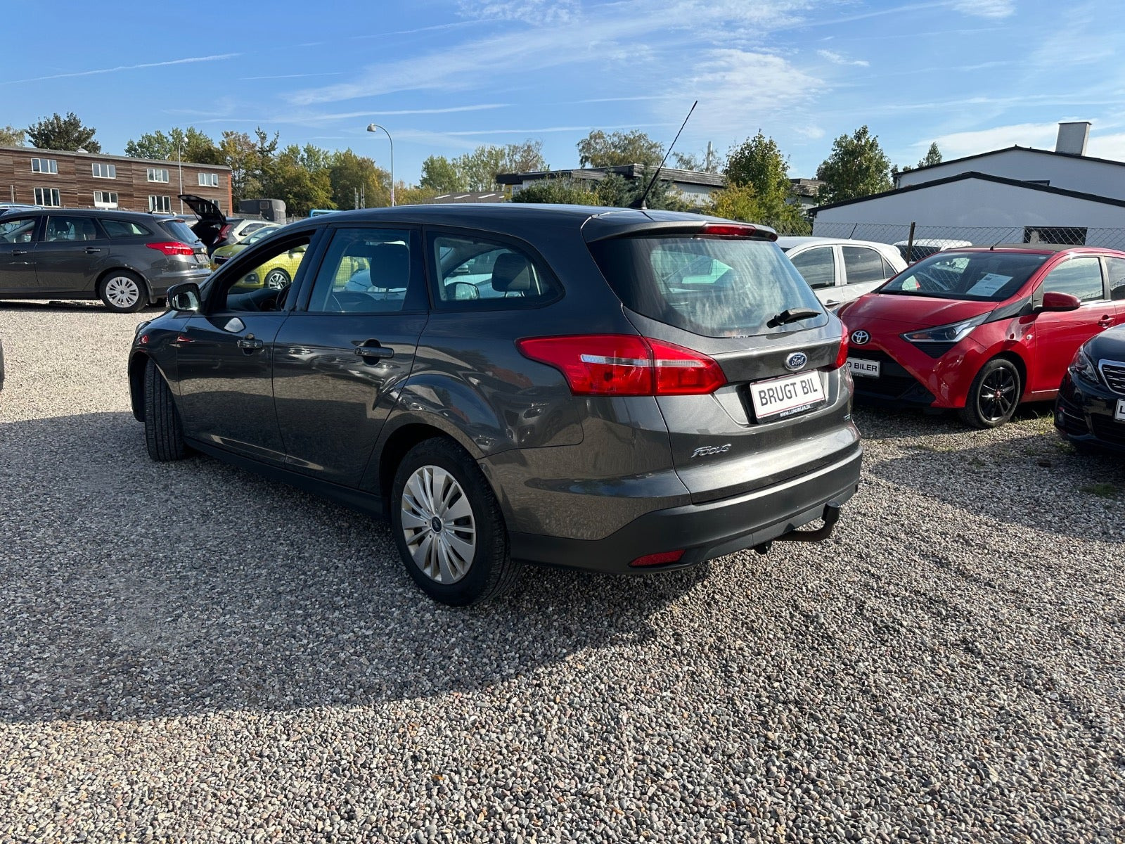 Grå Ford Focus fra 2015