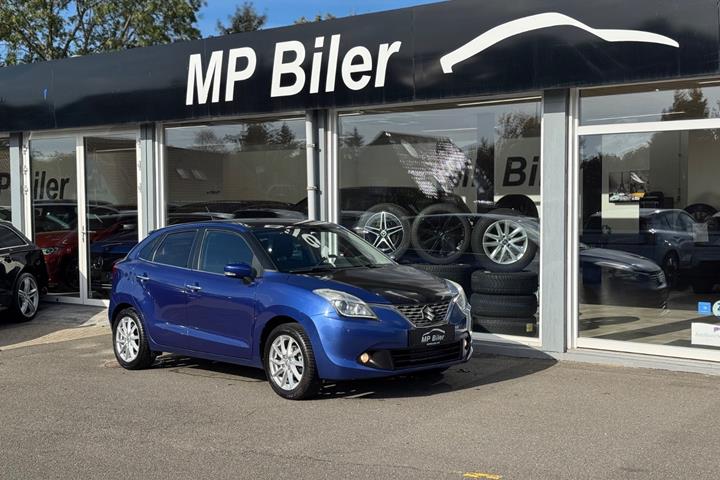 Blå Suzuki Baleno fra 2016