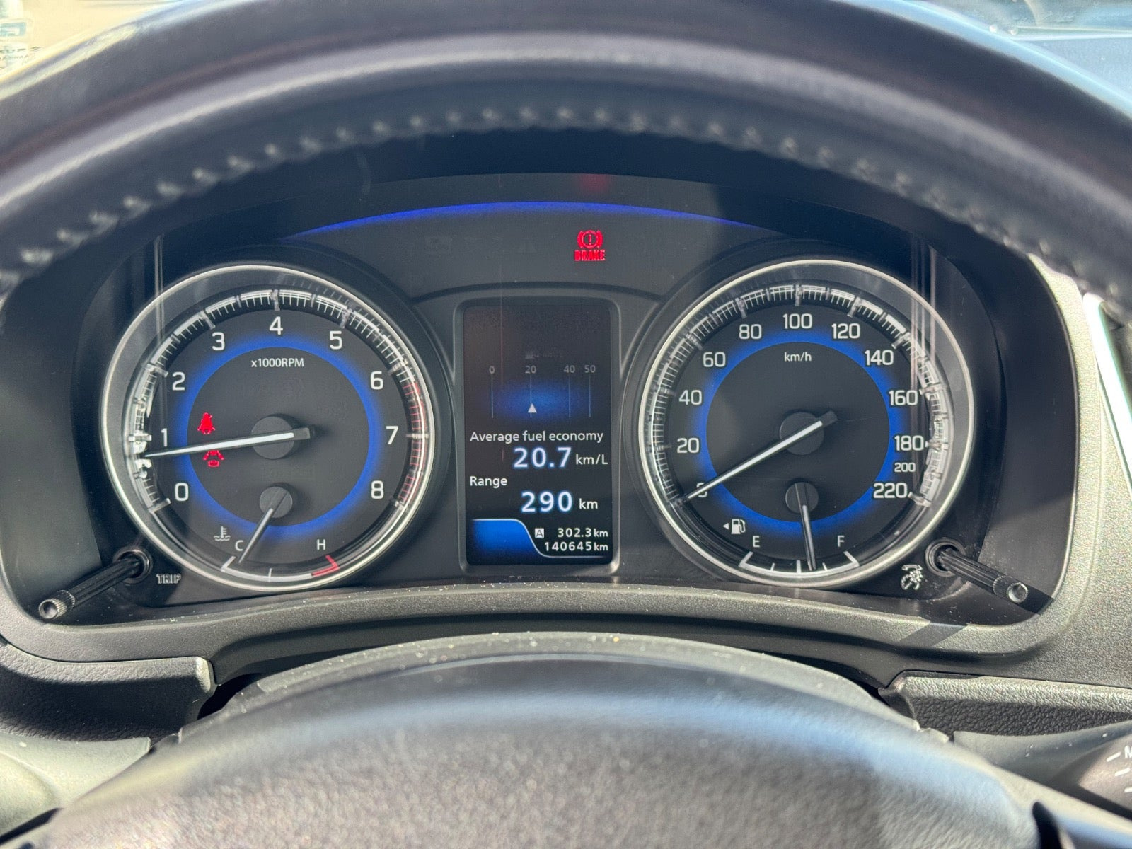 Blå Suzuki Baleno fra 2016