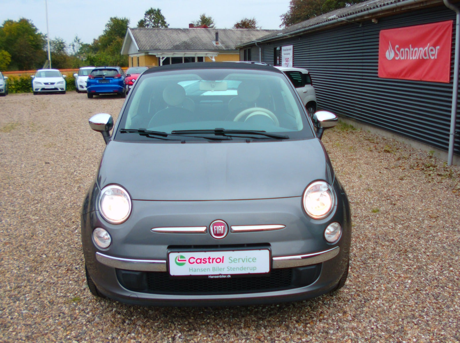 Grå Fiat 500C fra 2016