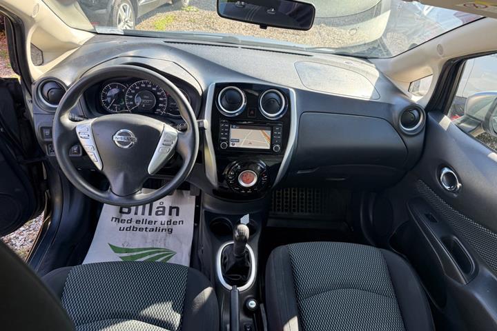 Grå Nissan Note fra 2014