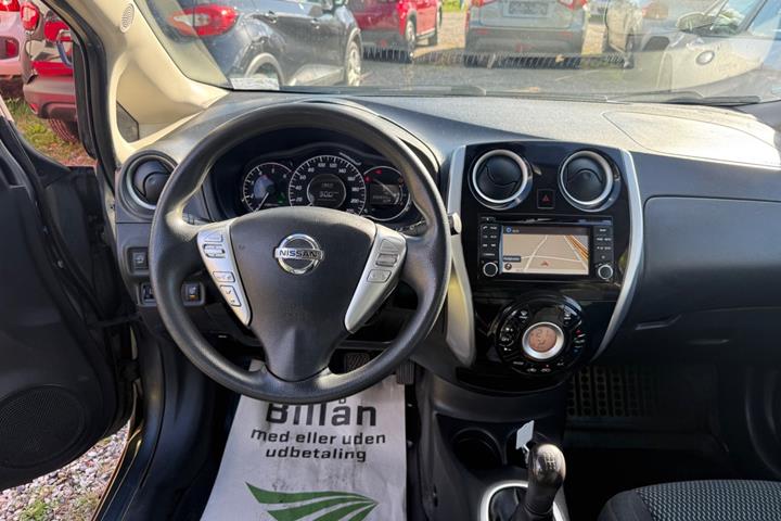 Grå Nissan Note fra 2014