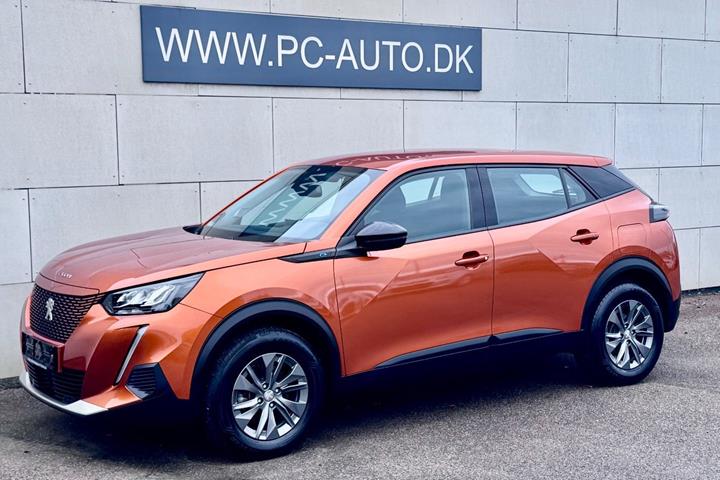Orange Peugeot e-2008 fra 2023