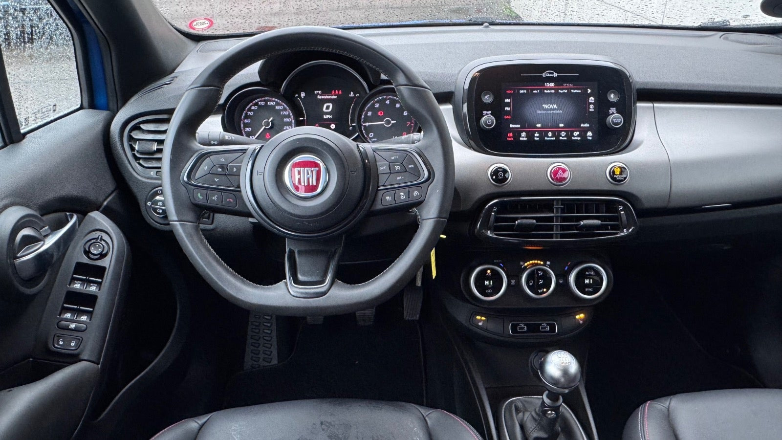 Blå Fiat 500X fra 2020