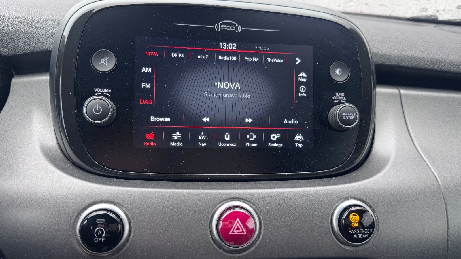 Blå Fiat 500X fra 2020