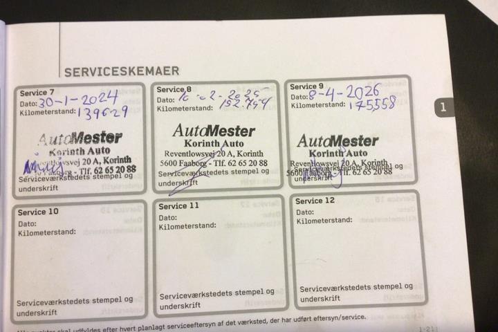 Blå Mitsubishi Space Star fra 2018