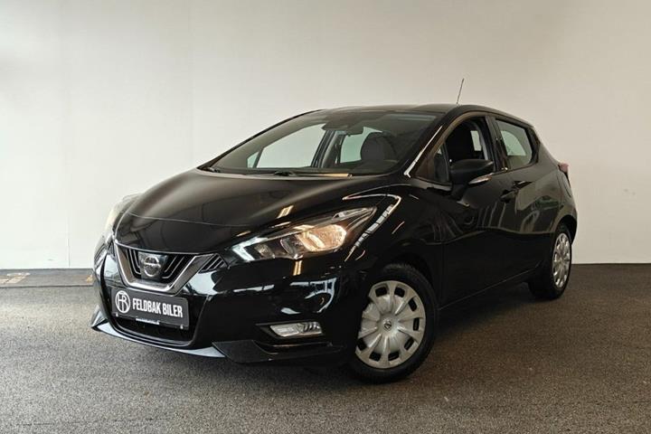 Sort Nissan Micra fra 2018 set udefra