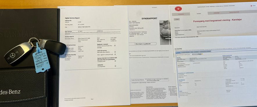 Sort Mercedes A200 fra 2018