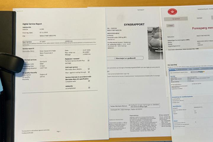 Sort Mercedes A200 fra 2018
