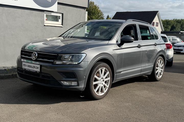 Grøn VW Tiguan fra 2017
