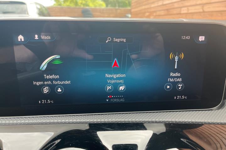 Sort Mercedes A200 fra 2018