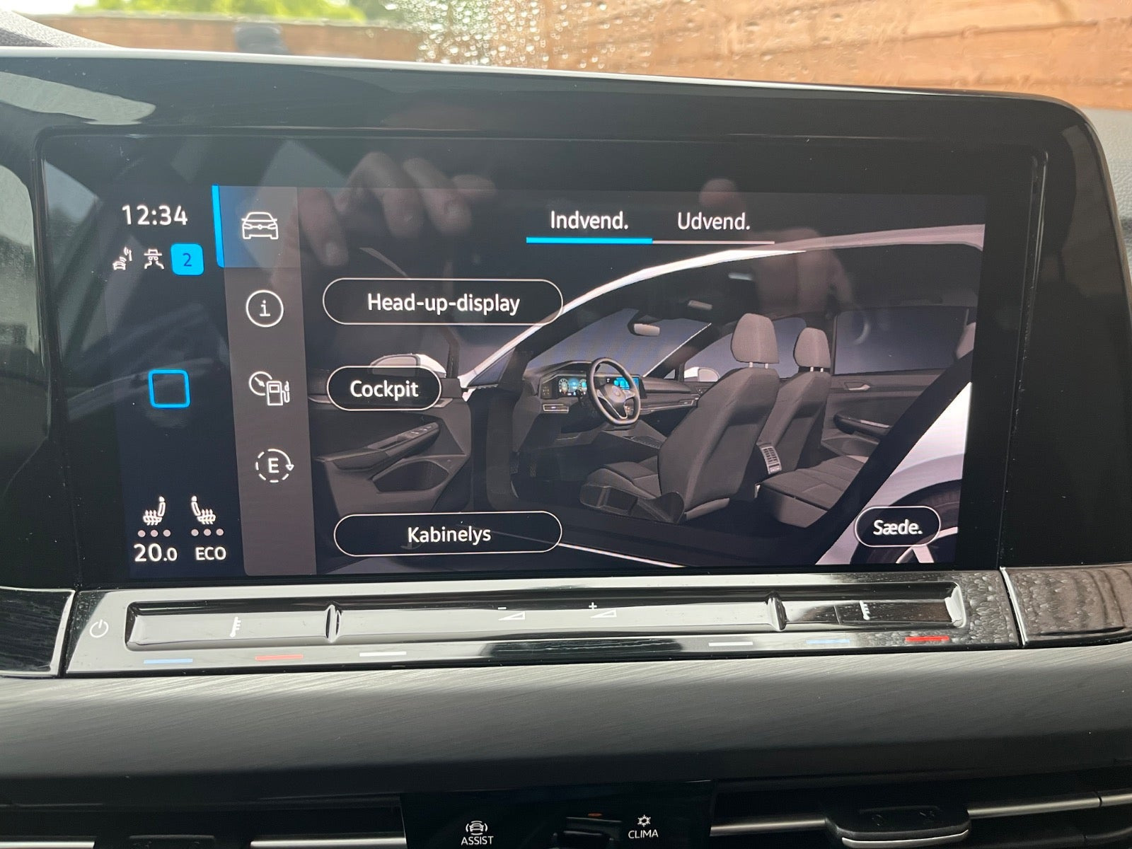 Sølv VW Golf VIII fra 2021