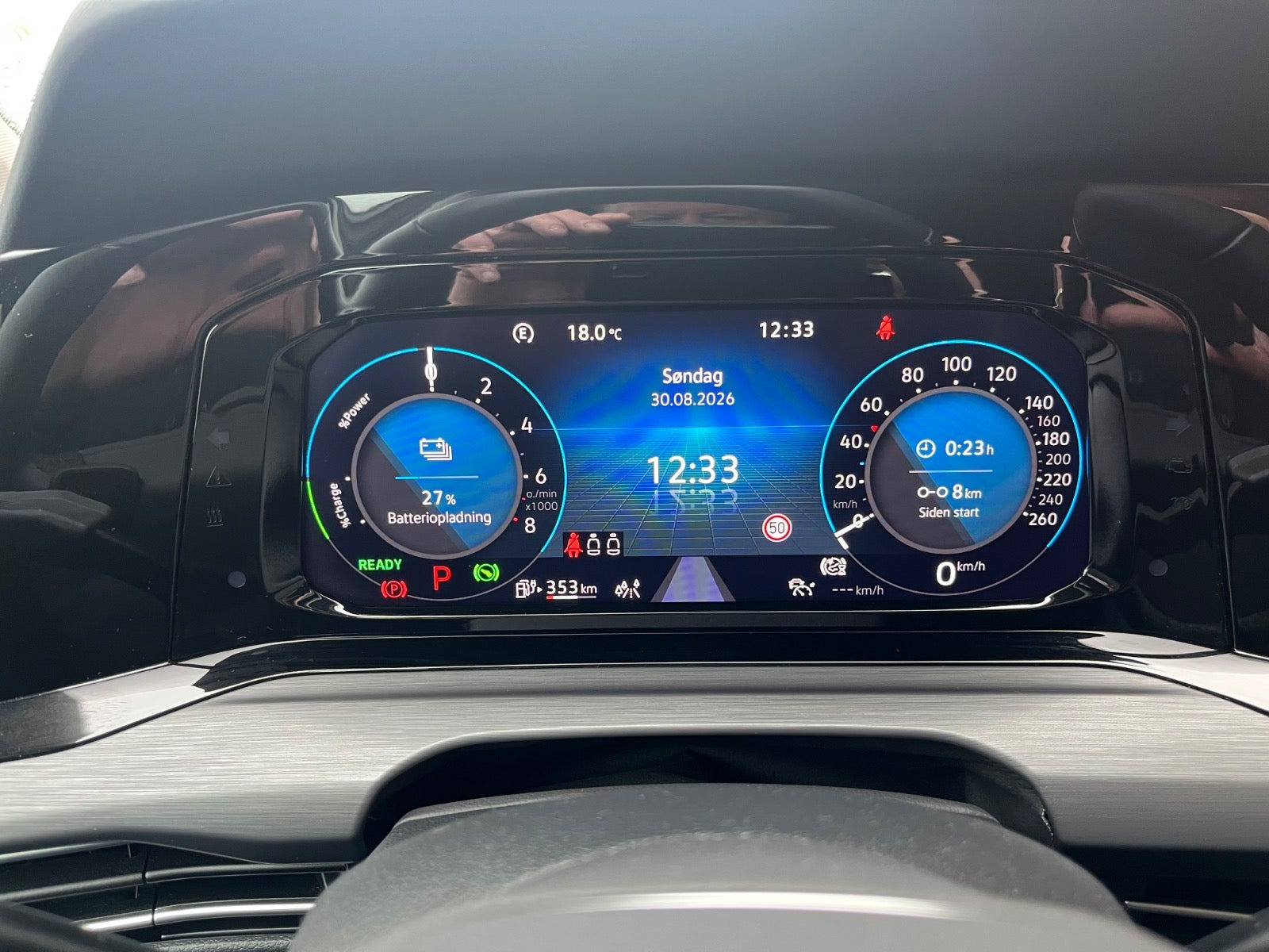 Sølv VW Golf VIII fra 2021