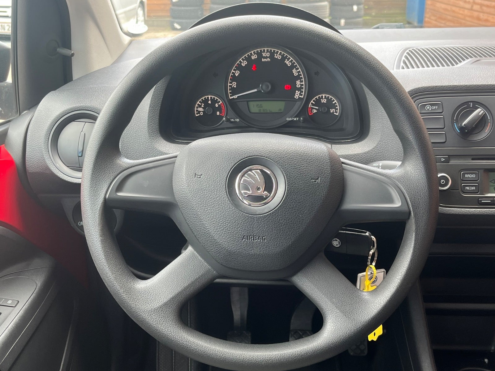 Grøn Skoda Citigo fra 2013